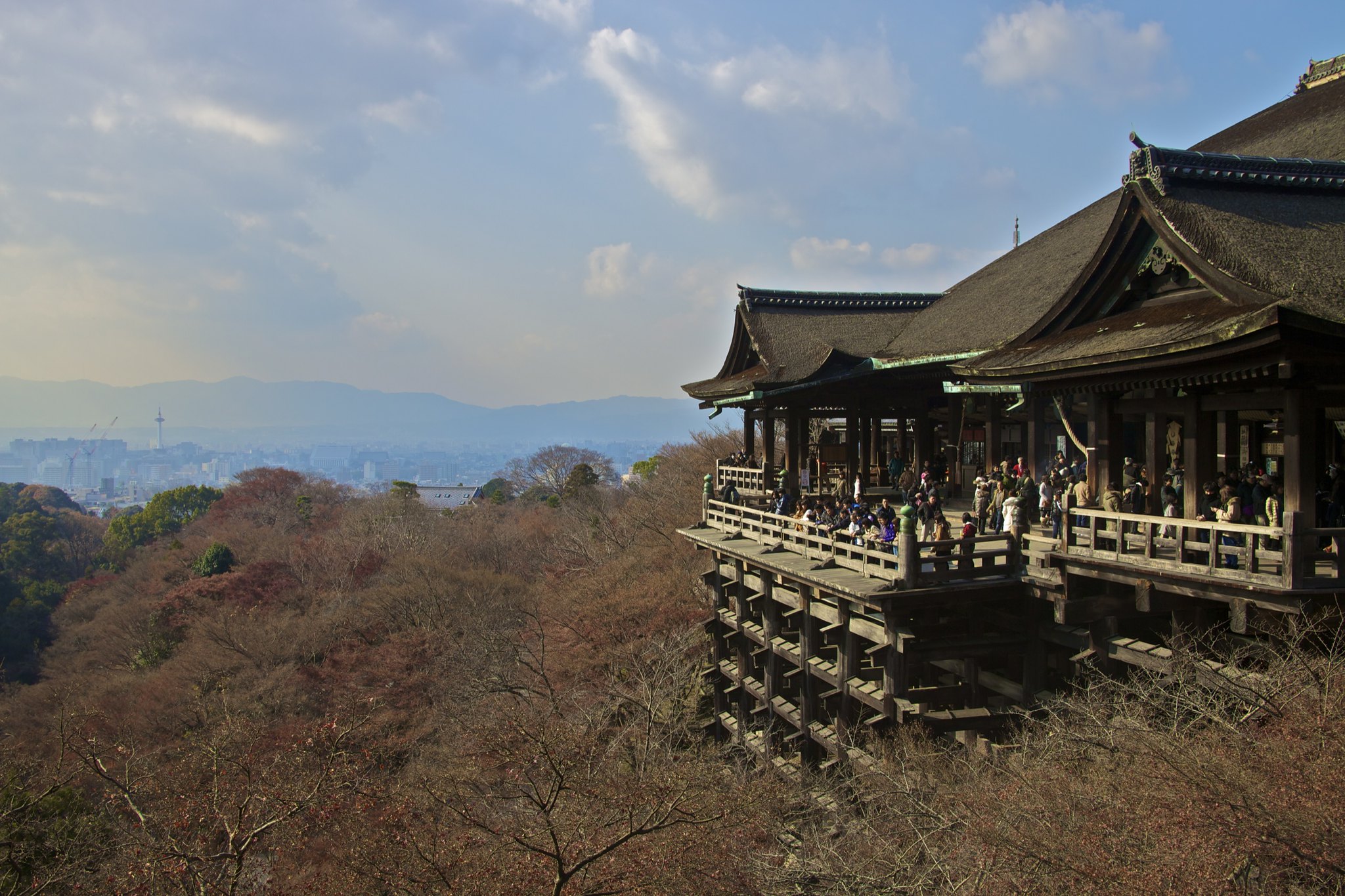 The famous view of Kiyomizu.