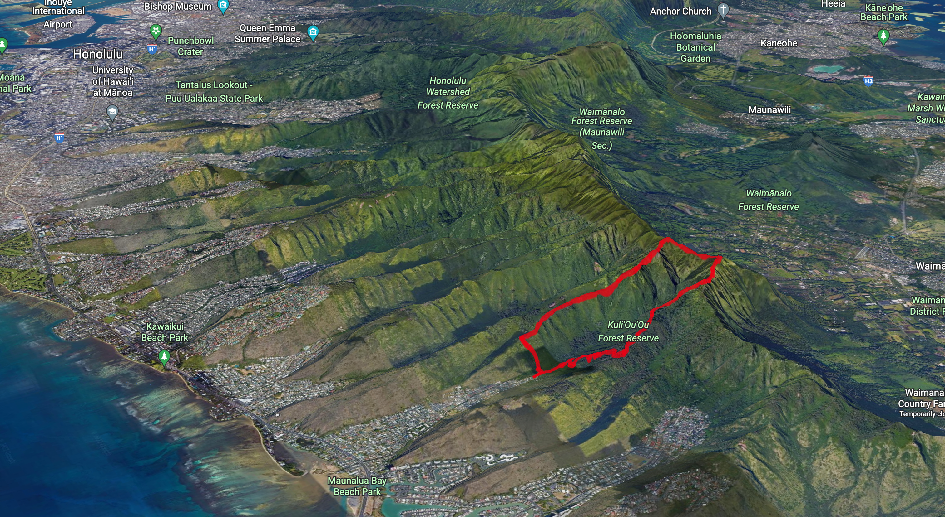 Viewed on Google Earth.